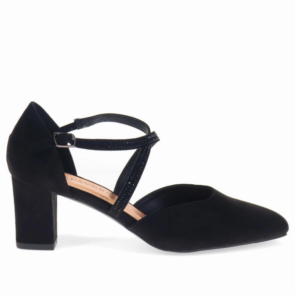 Closed-Toe Block Heels - PLAN40011 / 326 163 - Black High Heels Long Legs