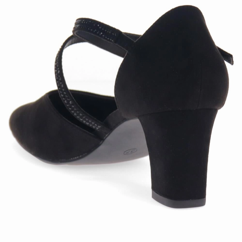 Closed-Toe Block Heels - PLAN40011 / 326 163 - Black Heels For Sale