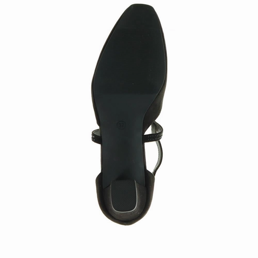 High Heel Shoe Wall Art Closed-Toe Block Heels - PLAN40011 / 326 163 - Black