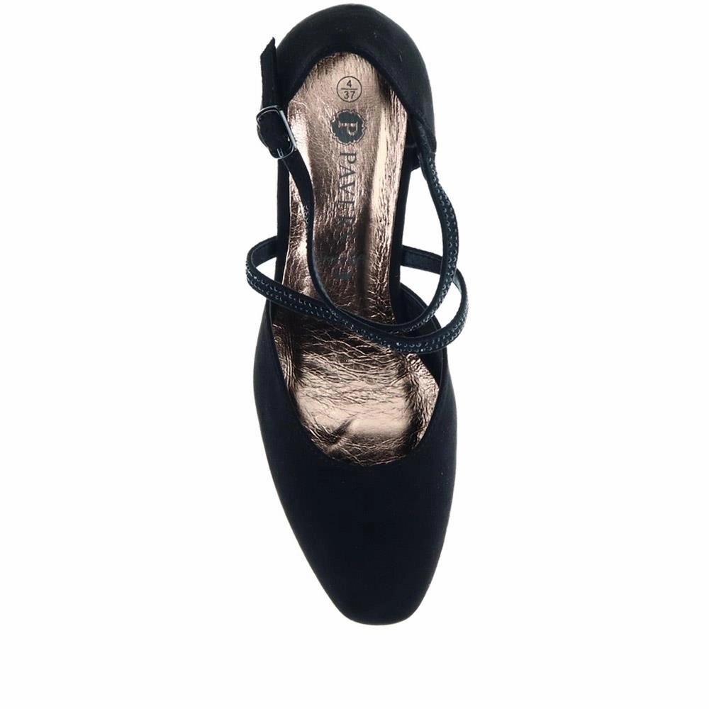 Closed-Toe Block Heels - PLAN40011 / 326 163 - Black Sexy Woman High Heels