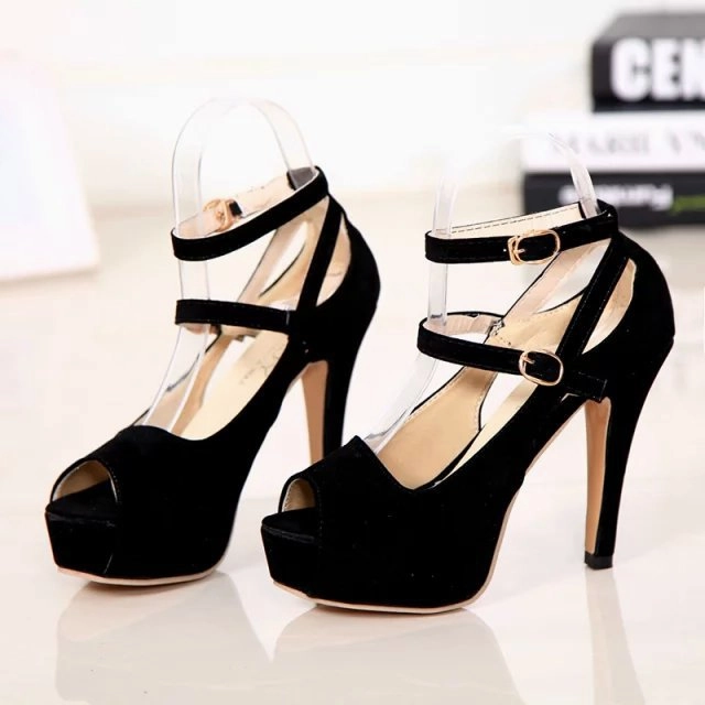 Trampling In Heels Open toe women pumps female high heels