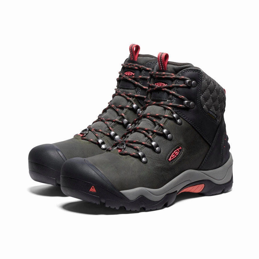 Women's Revel III Waterproof Winter Boot  |  Black/Rose Velcro Hiking Boots