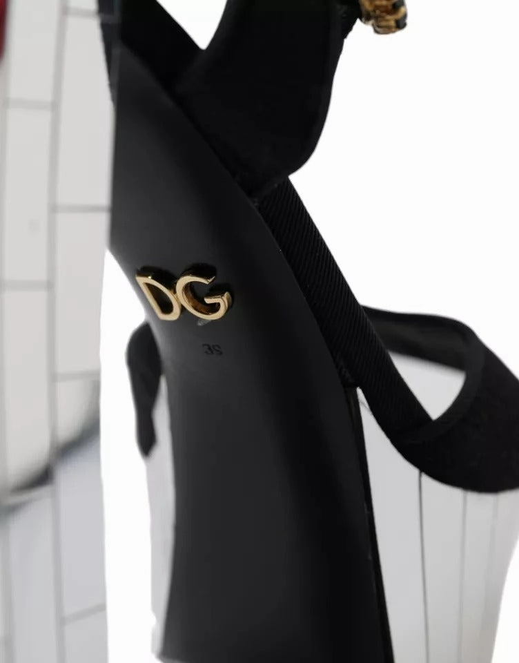 Dolce & Gabbana  Mirror Heels Crystal Platform Sandals Women's Shoes (Pre-Owned) High Heel Shoe Balloons