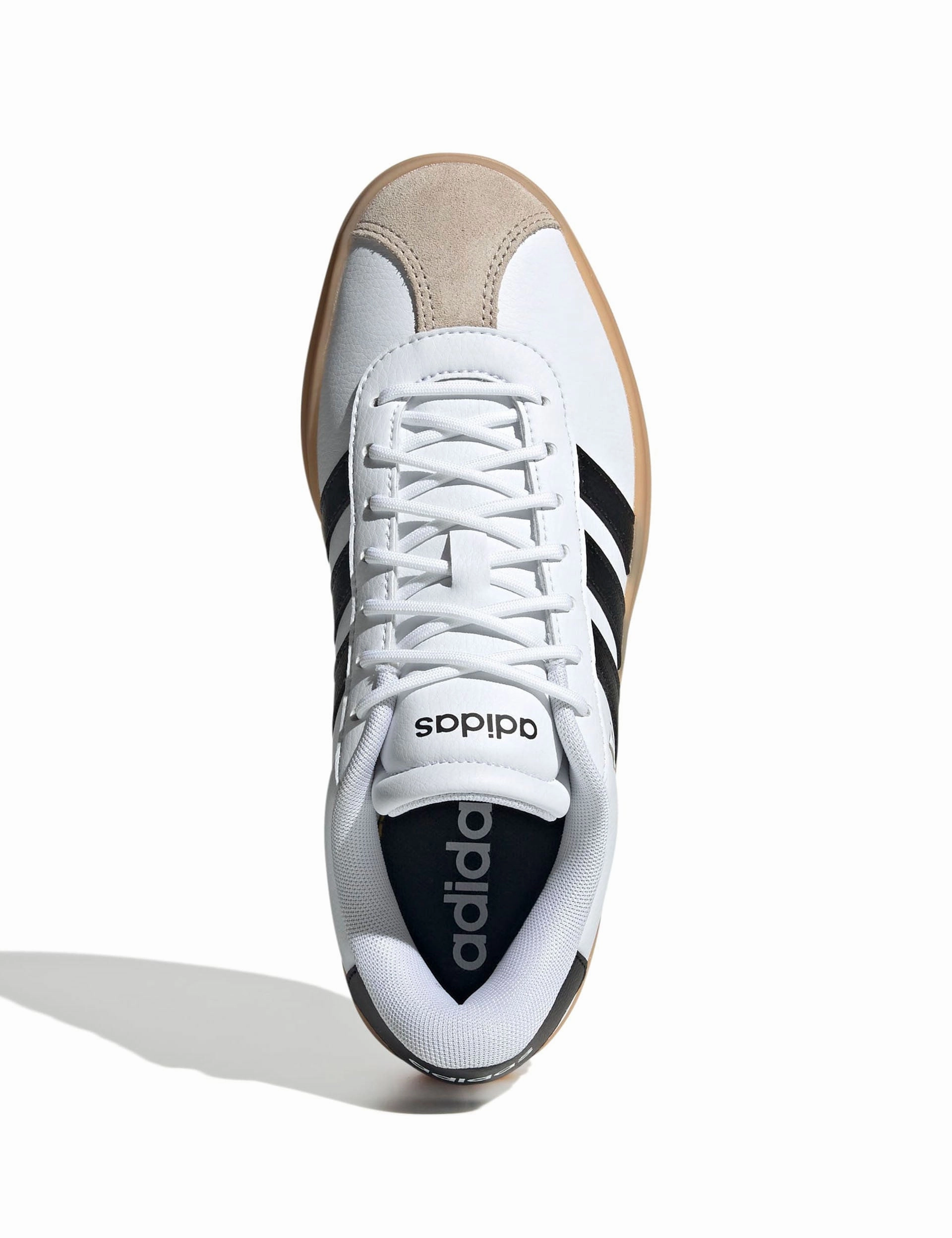 Plaid Adidas Shoes VL Court Bold Shoes - Cloud White/Core Black/Wonder Beige