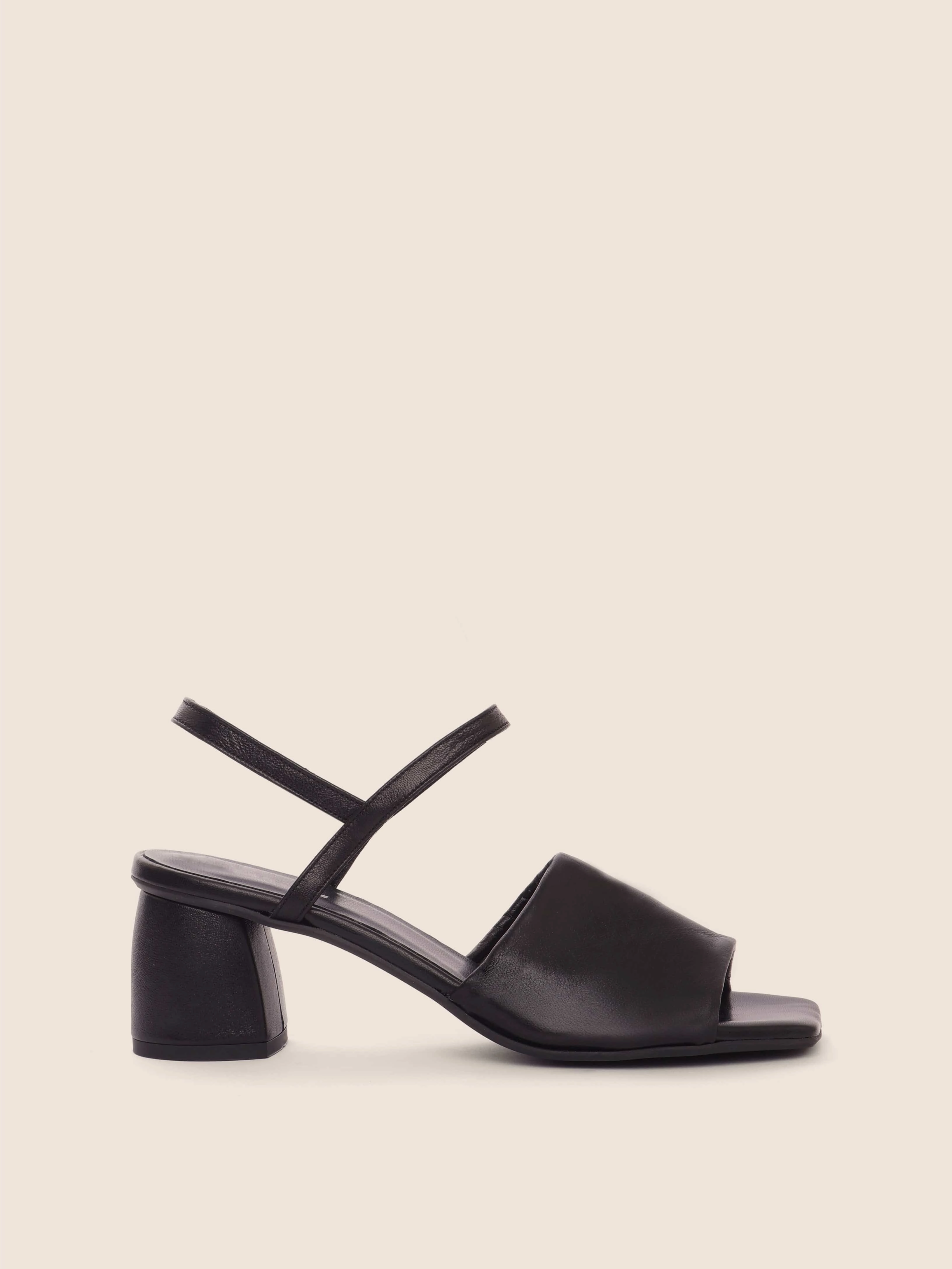 Oliva Black Heel Shoes Good For Flat Feet