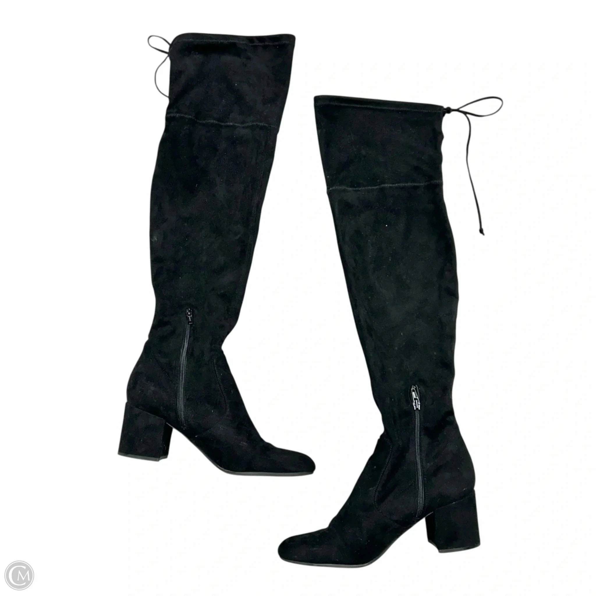 Walmart Youth Boots Boots Over-the-knee Heels By Unisa In Black, Size: 10