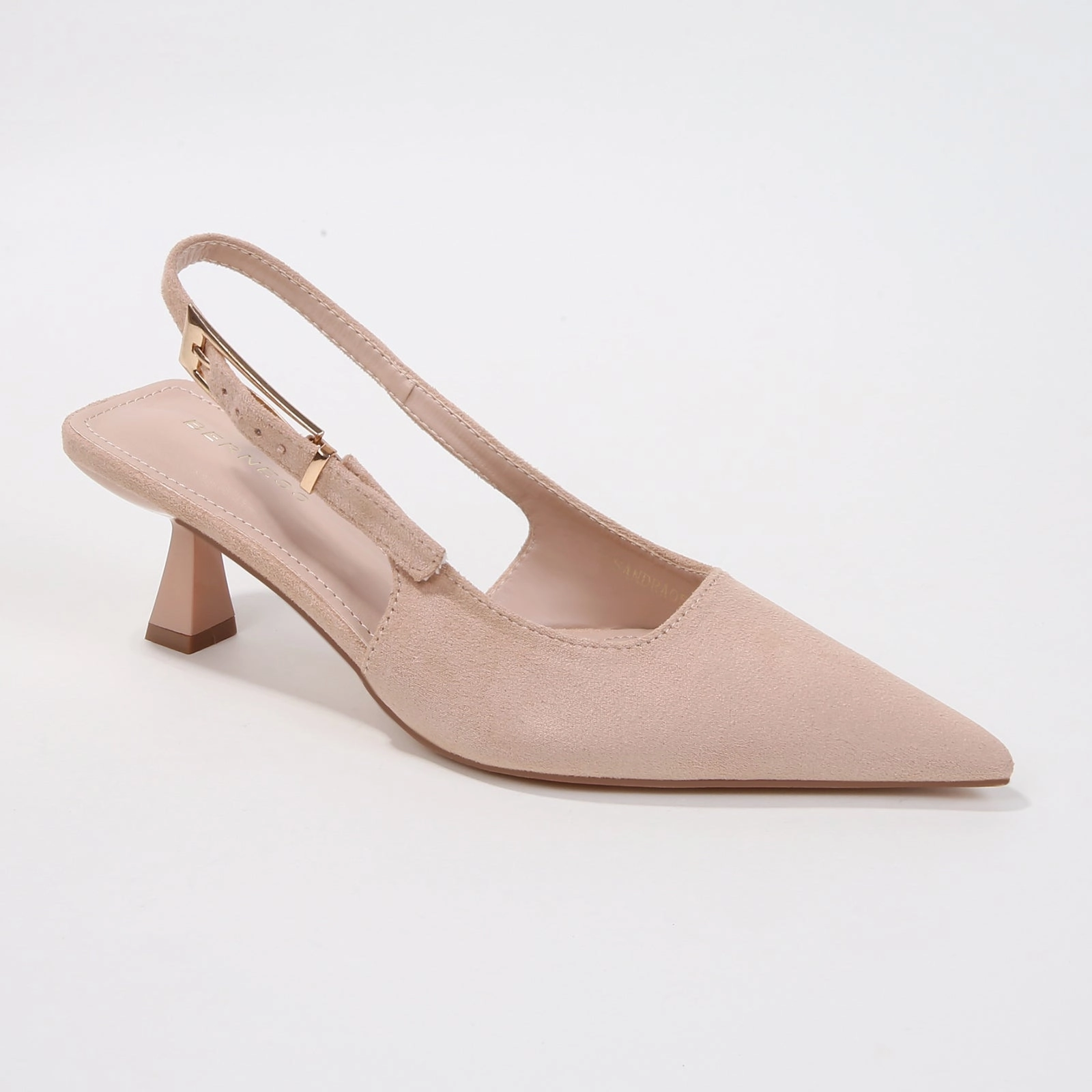 Cassandra Slingback Heels with Suede Finish