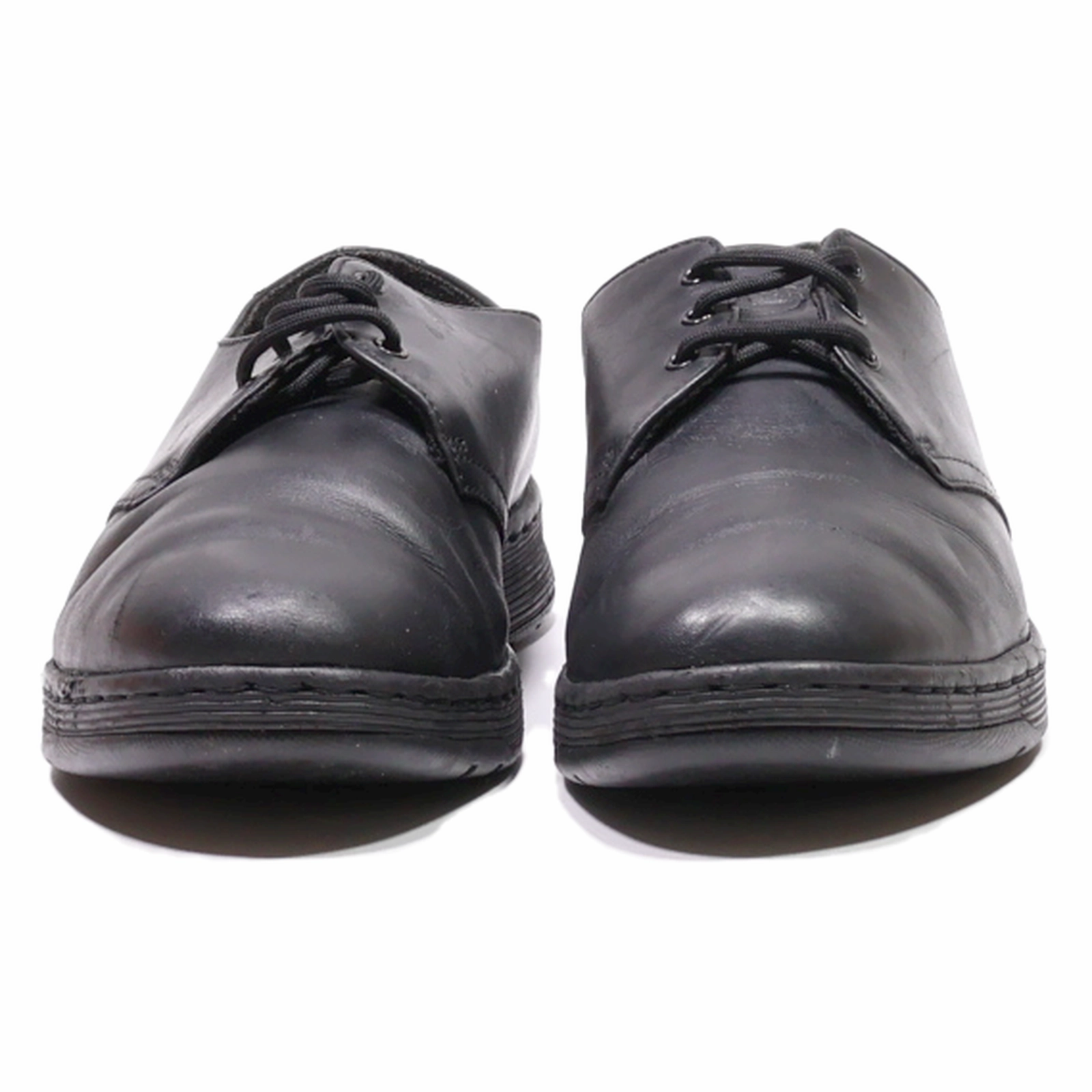 Gold Lace Up Shoes DR MARTENS Cavend Derby Shoes Black Leather Womens UK 7