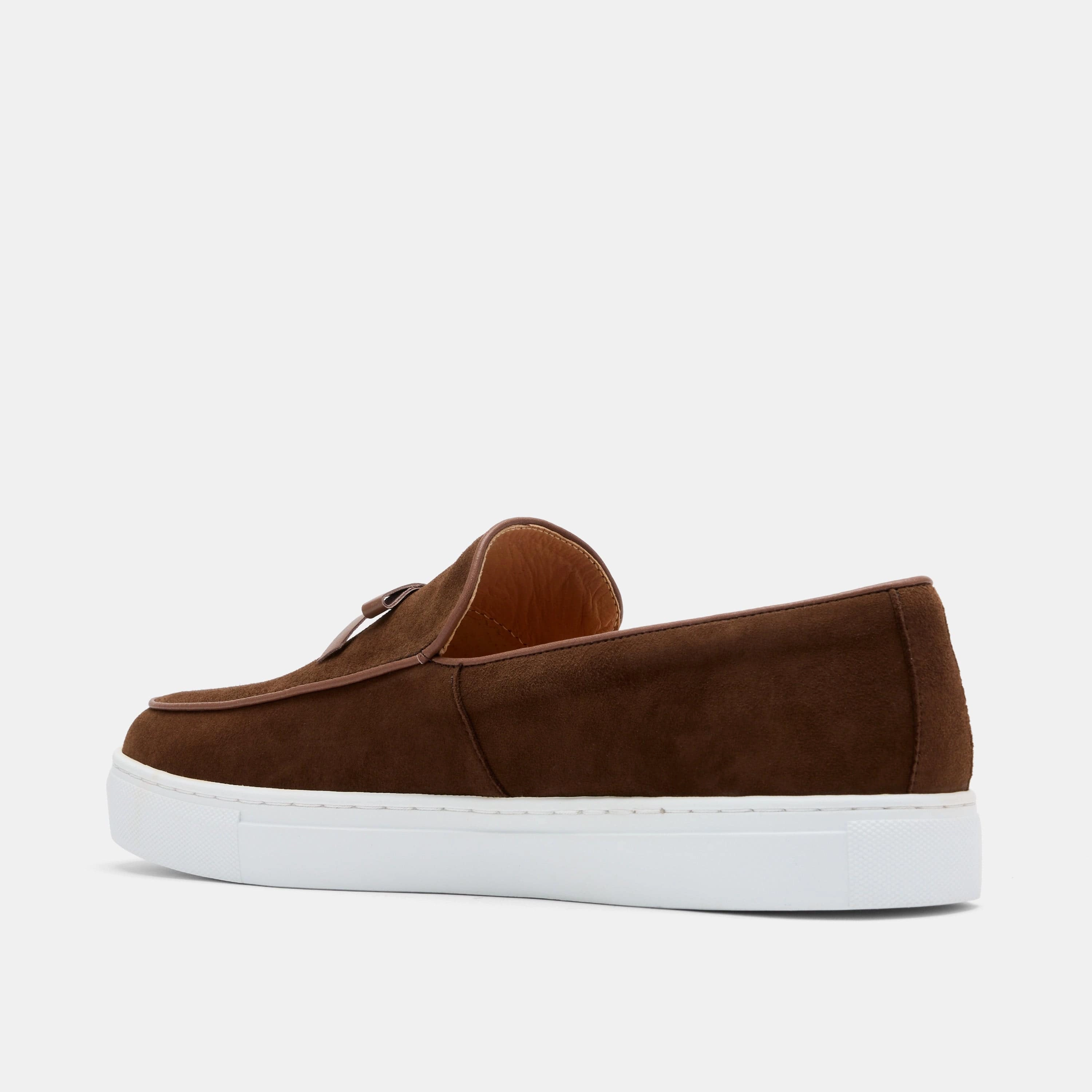 Hugo Boss Loafers Odell Chocolate Suede Belgian Loafer Sneakers