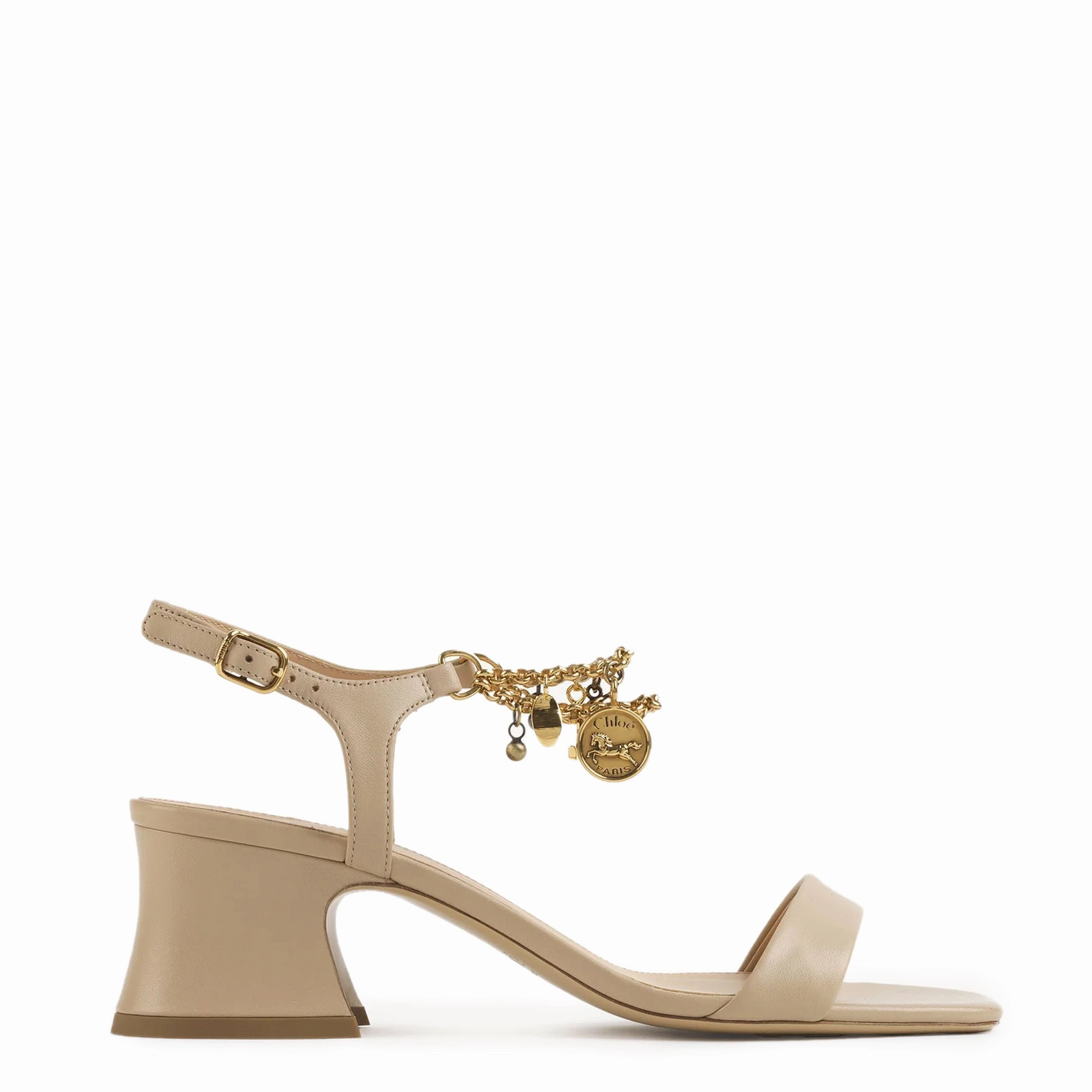 Charms Sandal, Blush Beige High Heel Strappy Sandals