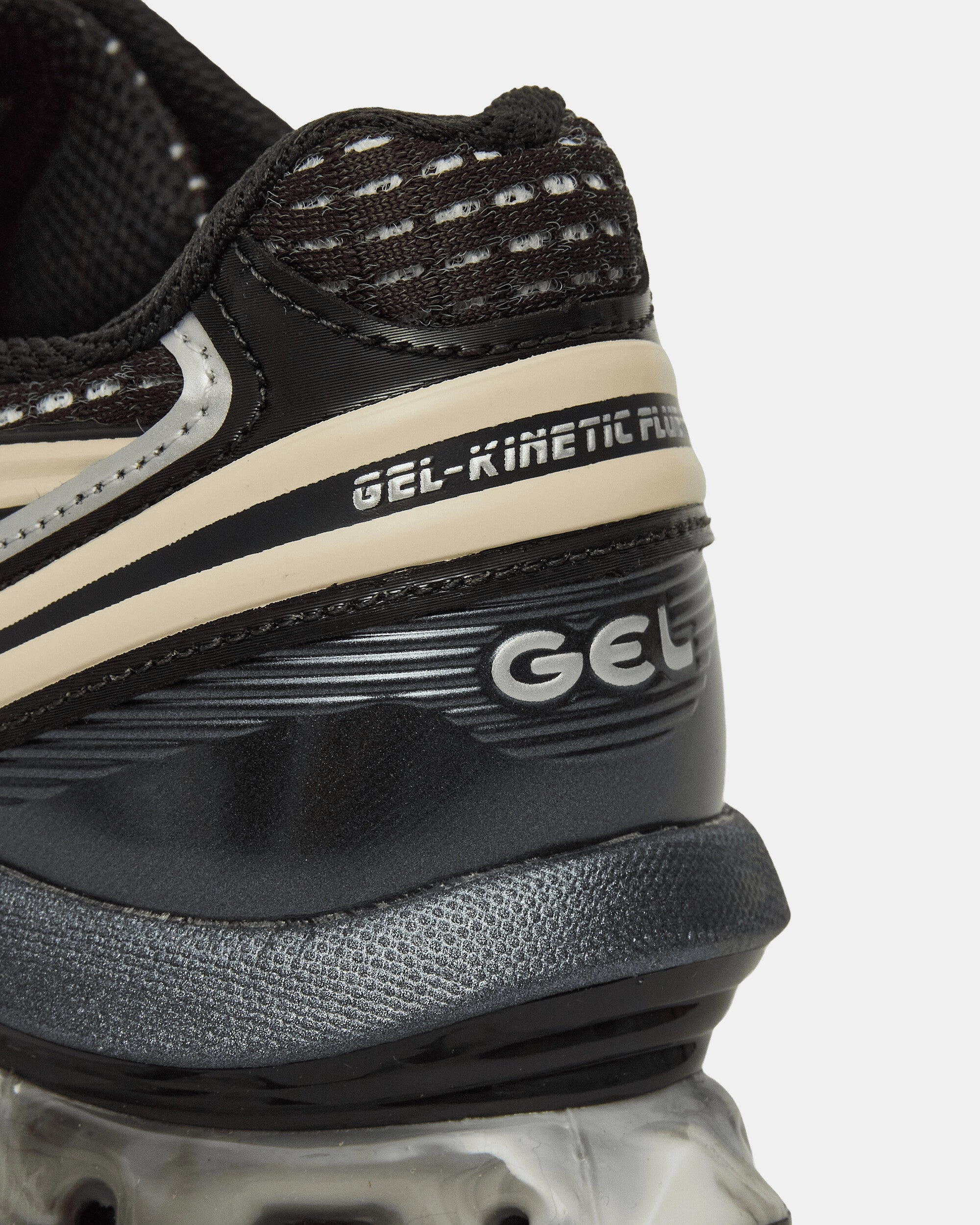 Original Asics Shoes Price US6-S GEL-Kinetic Fluent Sneakers Black / Vanilla