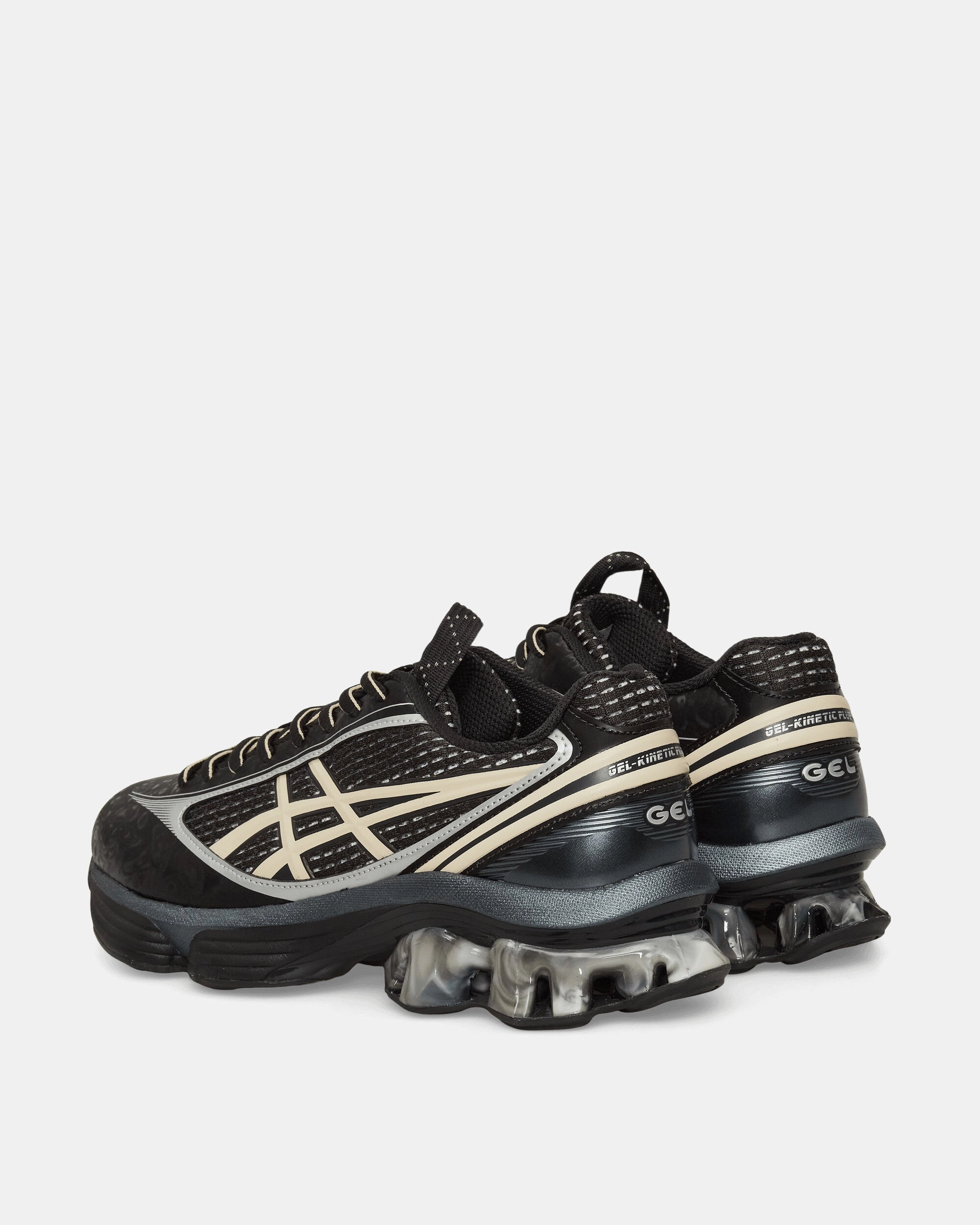 US6-S GEL-Kinetic Fluent Sneakers Black / Vanilla Asics Netburner Ballistic Flytefoam 3 Volleyball Shoes