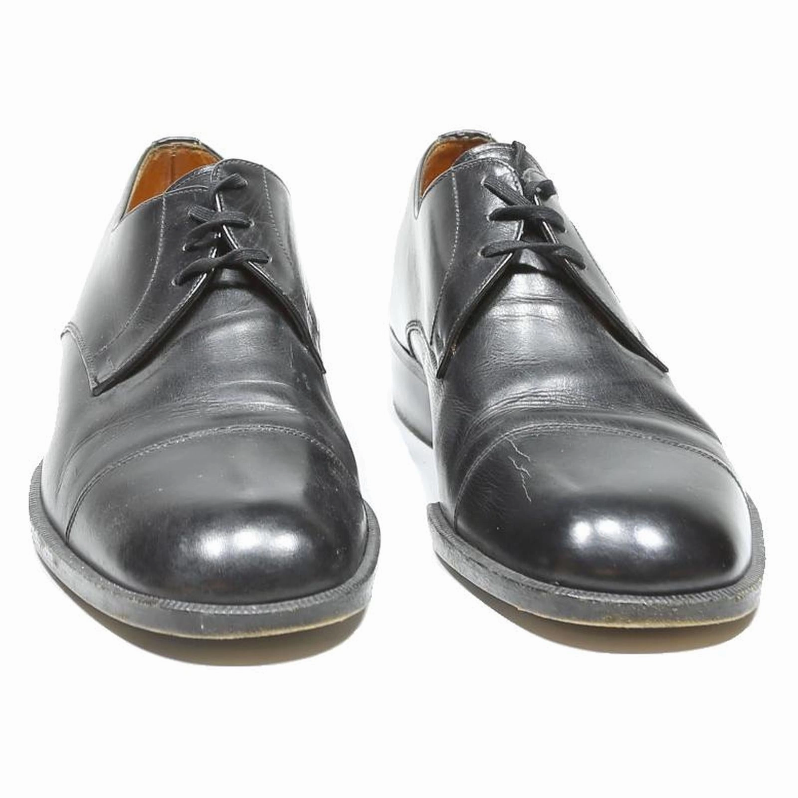 Derby Brogue Shoes VARESE Mens Lace-Up Leather Black Shoes UK 5.5 Classic Formal Dress Footwear