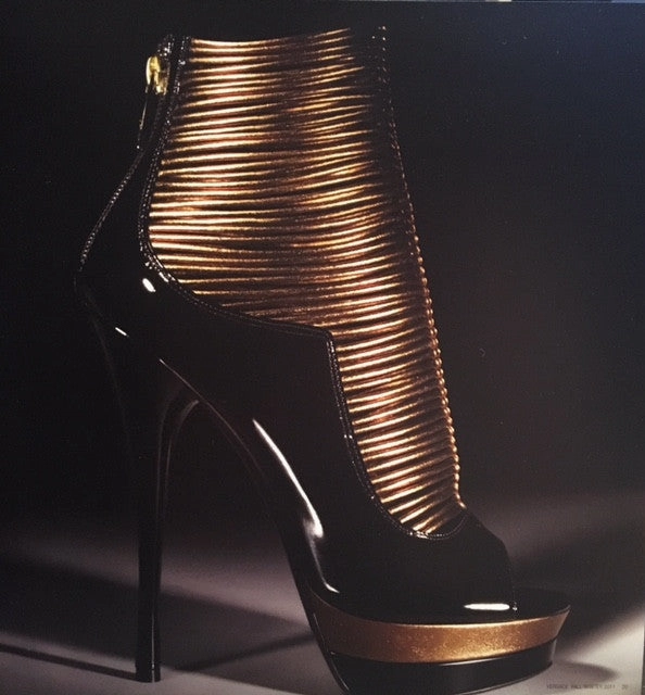 High Heels Too Big Versace - Gold back Zip Strappy platform sandals - IT 39