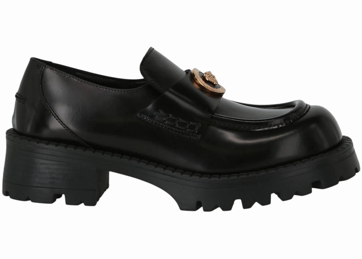 Versace Alia Platform Loafers Black (Women'S) Christyn Penny Loafers