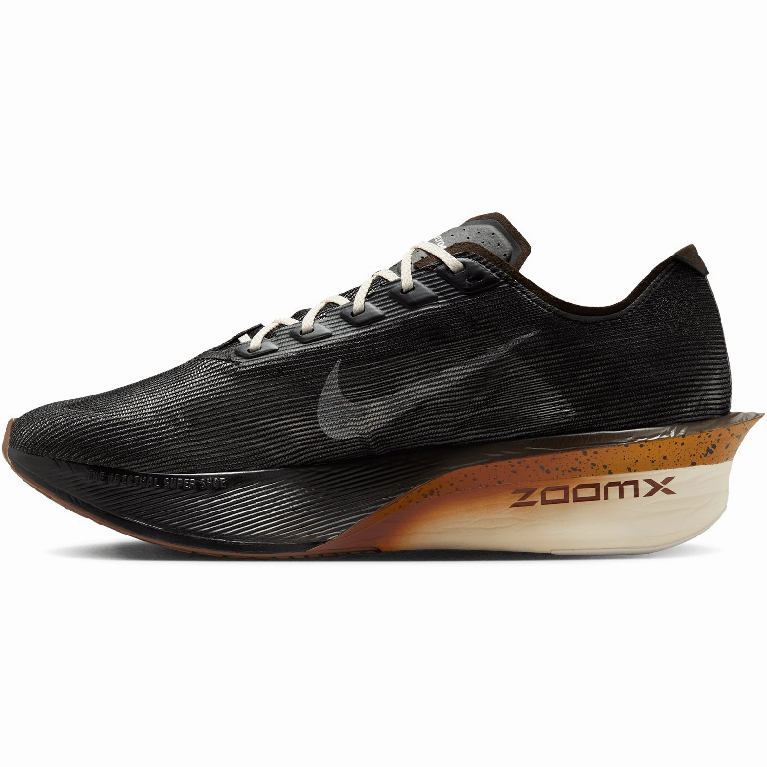 Men's Vaporfly 4 Running Shoes Velvet Brown / Black / Desert Ochre / Soft Pearl Nike Shoes Navy Blue