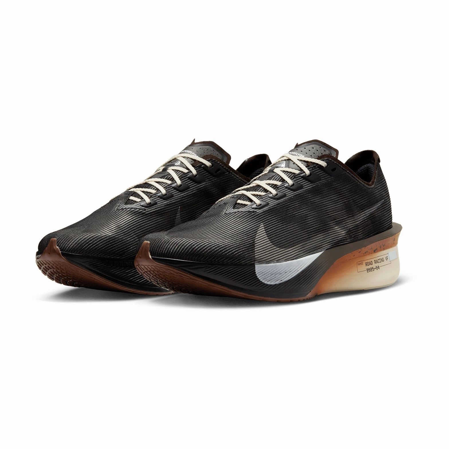 Tiger Nike Shoes Men's Vaporfly 4 Running Shoes Velvet Brown / Black / Desert Ochre / Soft Pearl