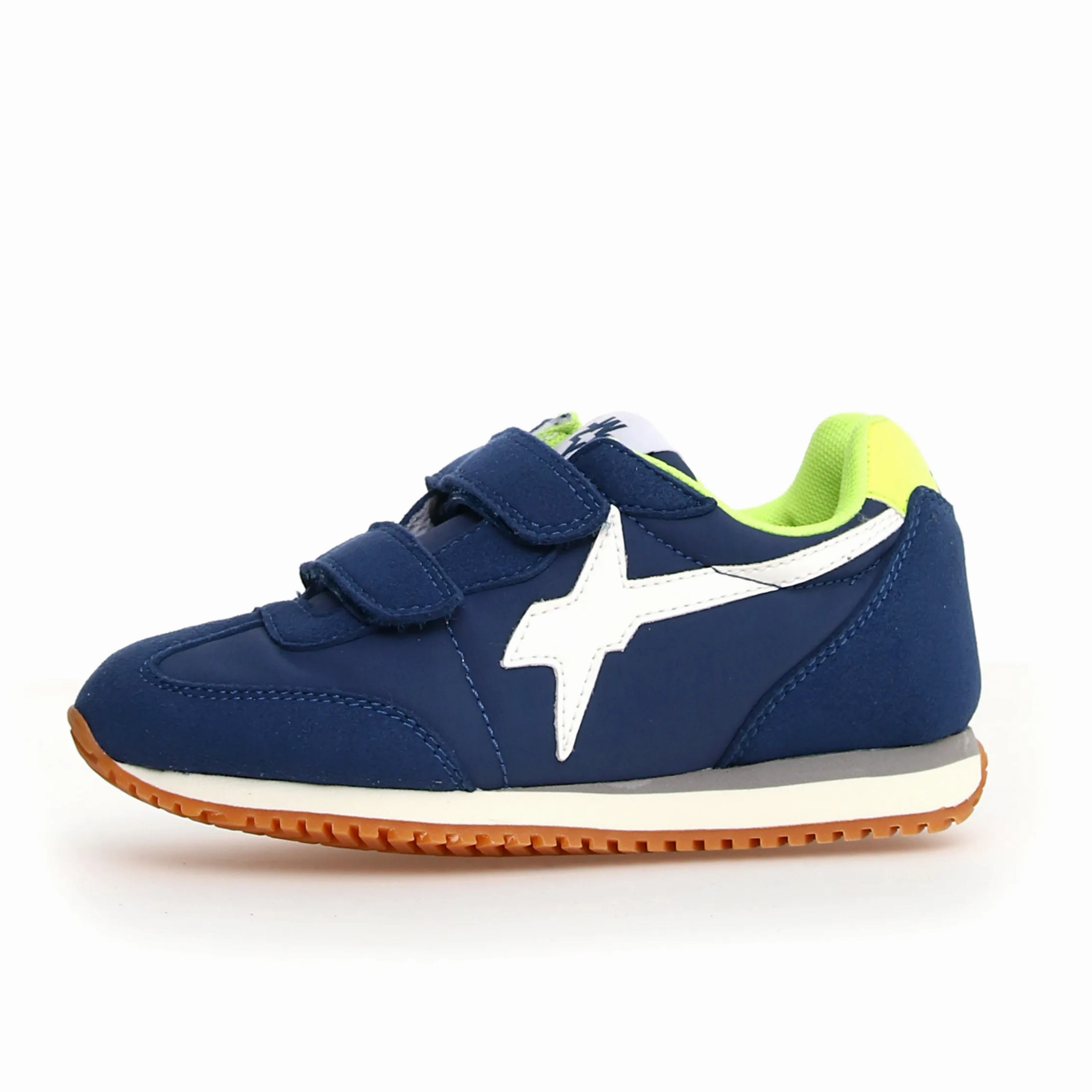 Gel-excite 10 Running Shoes W6YZ Boy's Samoa Vl-J Casual Shoes - Azure / White / Yellow Fluo