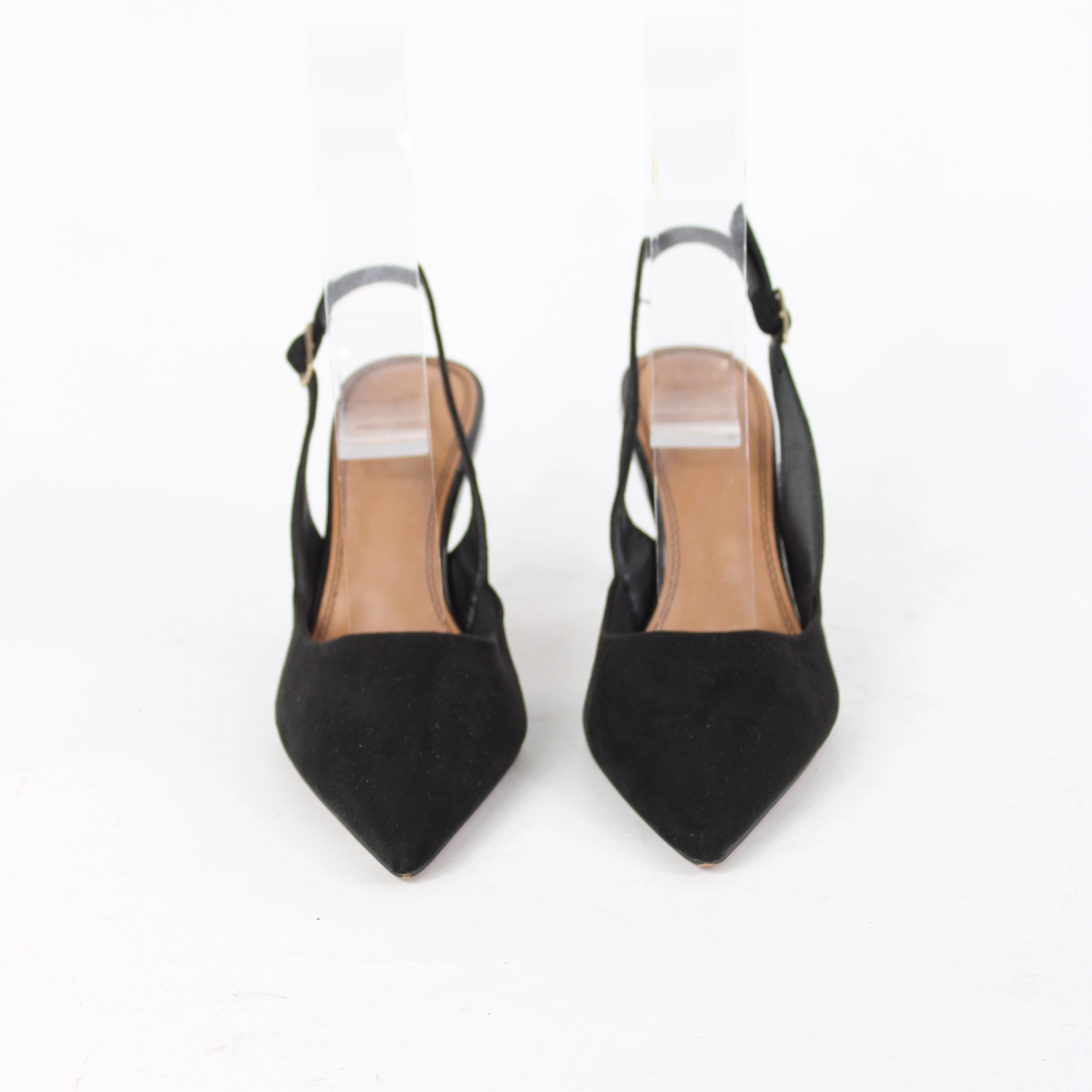ASOS Black Sling Back Heels Comfort Plus High Heels