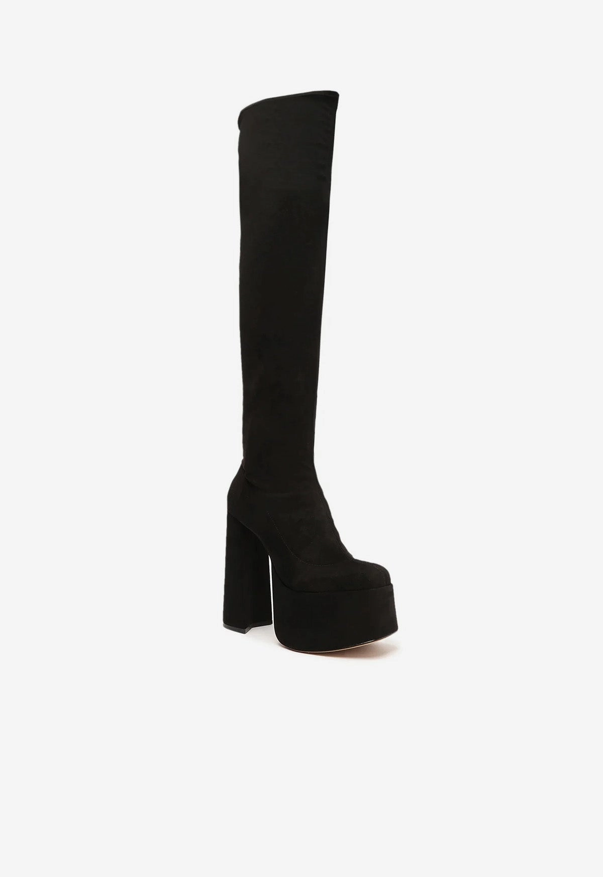 Synthetic Fur Boots Shirley Over The Knee Boot