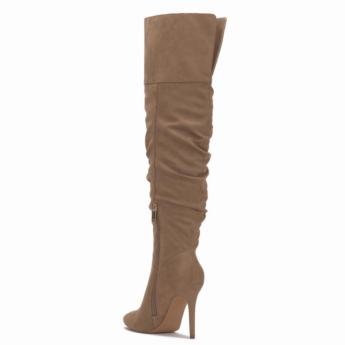 Loury Womens Stiletto Faux Suede Over-The-Knee Boots Most Comfortable Western Boots