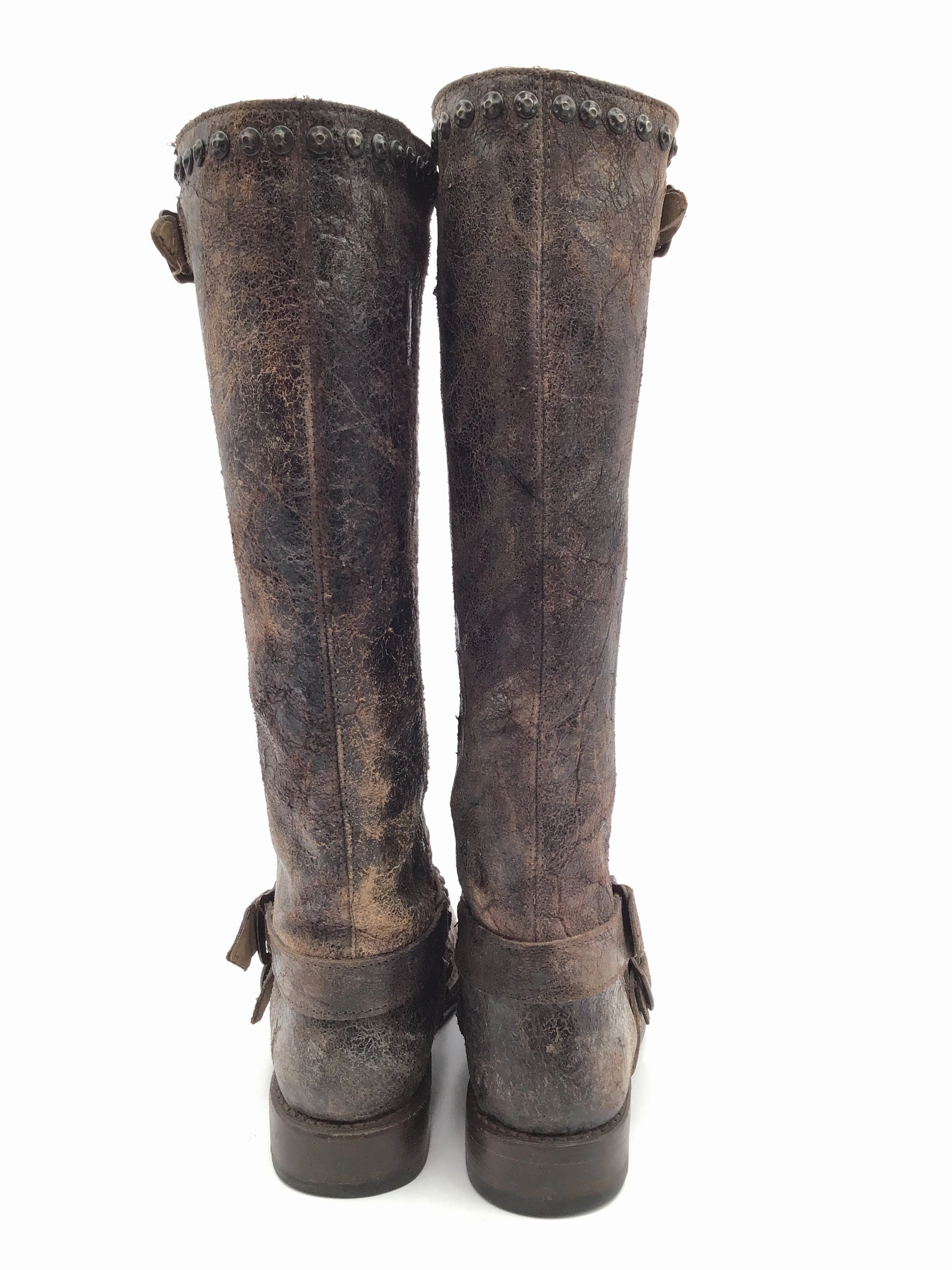 Mining Boots Boots Mid-calf Flats By Frye In Brown, Size: 8