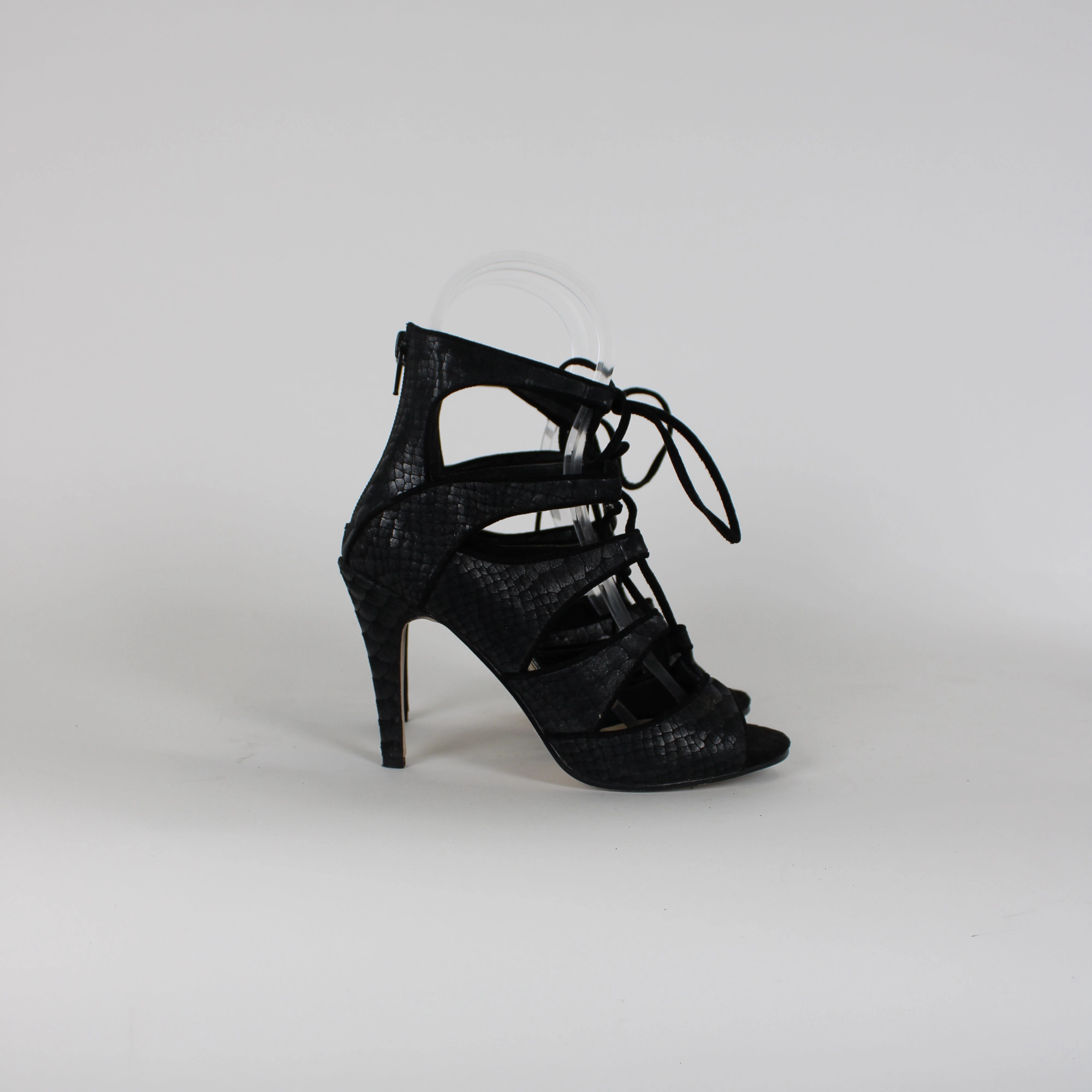 Wayne Cooper Black Leather Heels Personalised High Heels