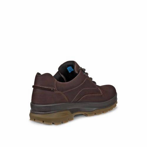 ECCO Rugged Track 838134 02178 Mens Mocha Leather Waterproof Lace Up Shoes Japanese Waterproof Shoes