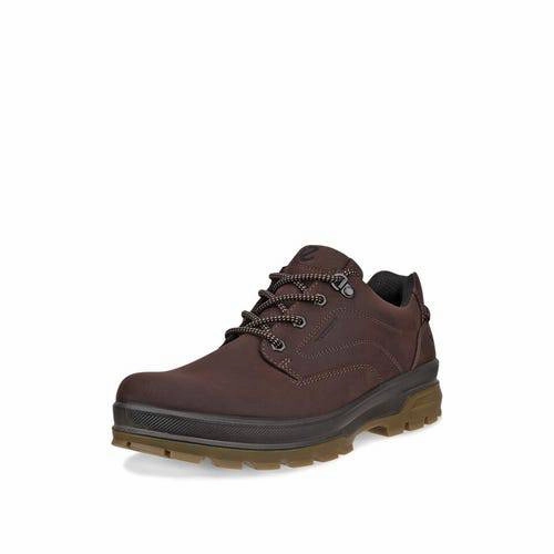 ECCO Rugged Track 838134 02178 Mens Mocha Leather Waterproof Lace Up Shoes Moab 3 Waterproof Hiking