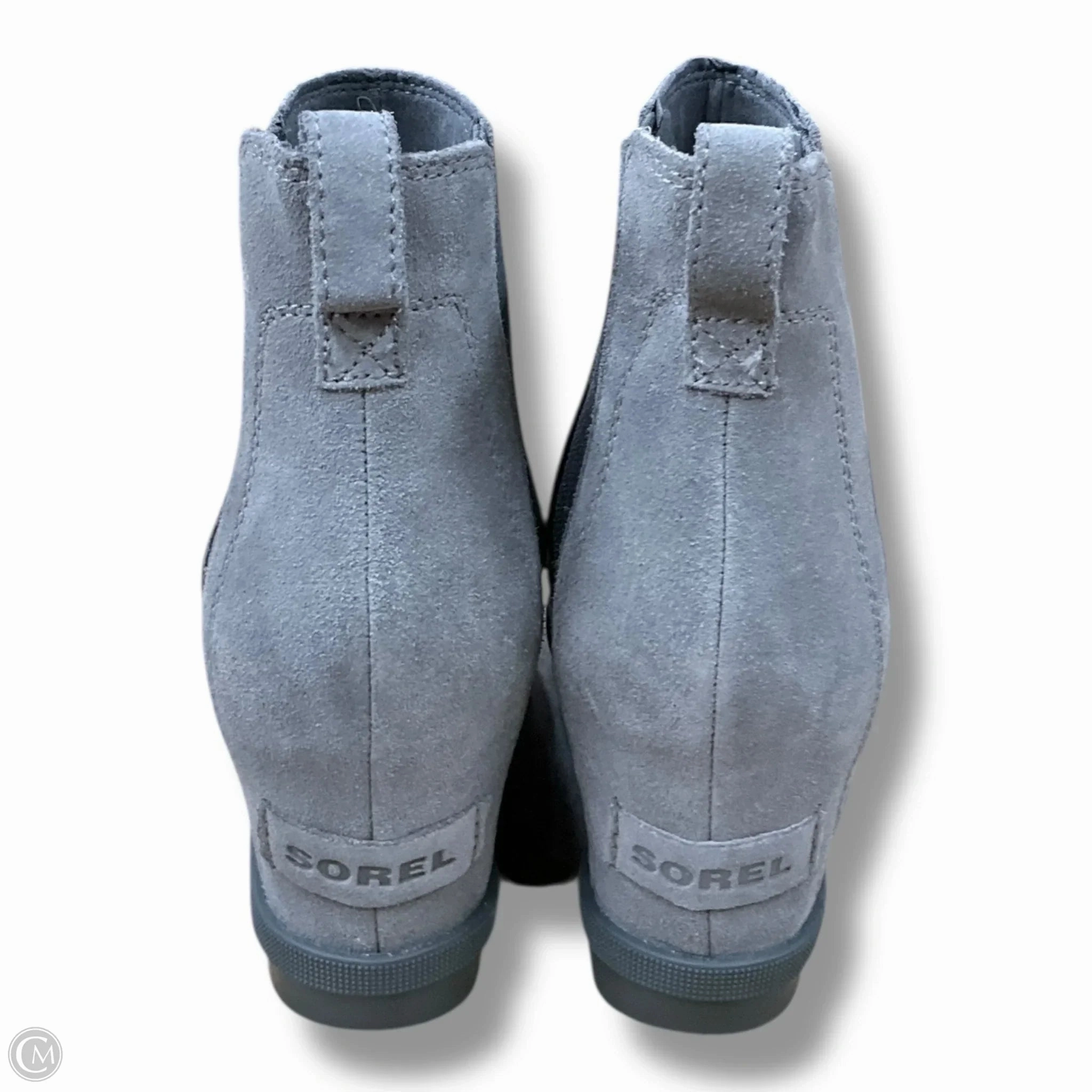 Boots Ankle Heels By Sorel In Grey, Size: 8.5 Ankle Boot Medical