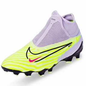 Nike Phantom GX Pro DF Firm Ground Soccer Cleats (Barely Volt/Gridiron) Zoom Mercurial Superfly Soccer Cleats