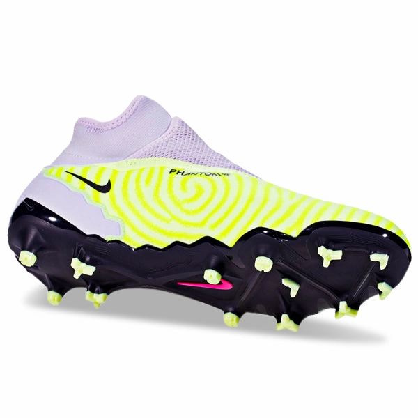 Nike Phantom GX Pro DF Firm Ground Soccer Cleats (Barely Volt/Gridiron) Youth Soccer Cleats Size 3.5