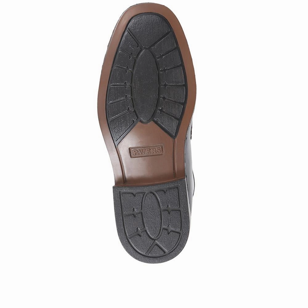 Almost Loafers Wide Fit Classic Leather Loafers - NAP35027 / 322 486 - Black