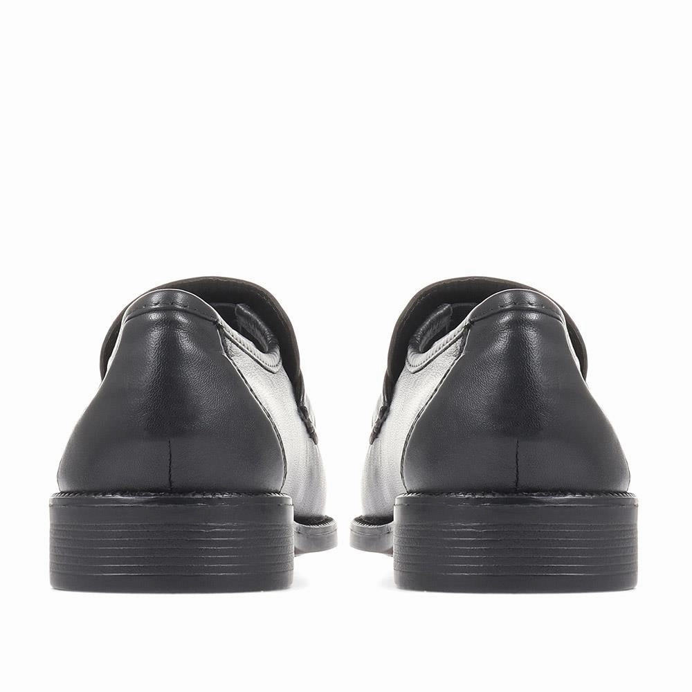 Loafers Deals Wide Fit Classic Leather Loafers - NAP35027 / 322 486 - Black