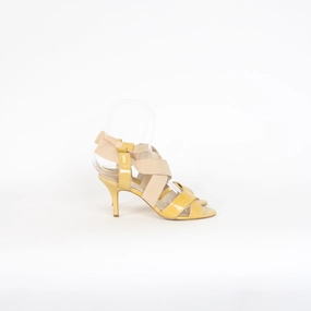 Wittner Mustard Strappy Heels High Heel Platform Shoes
