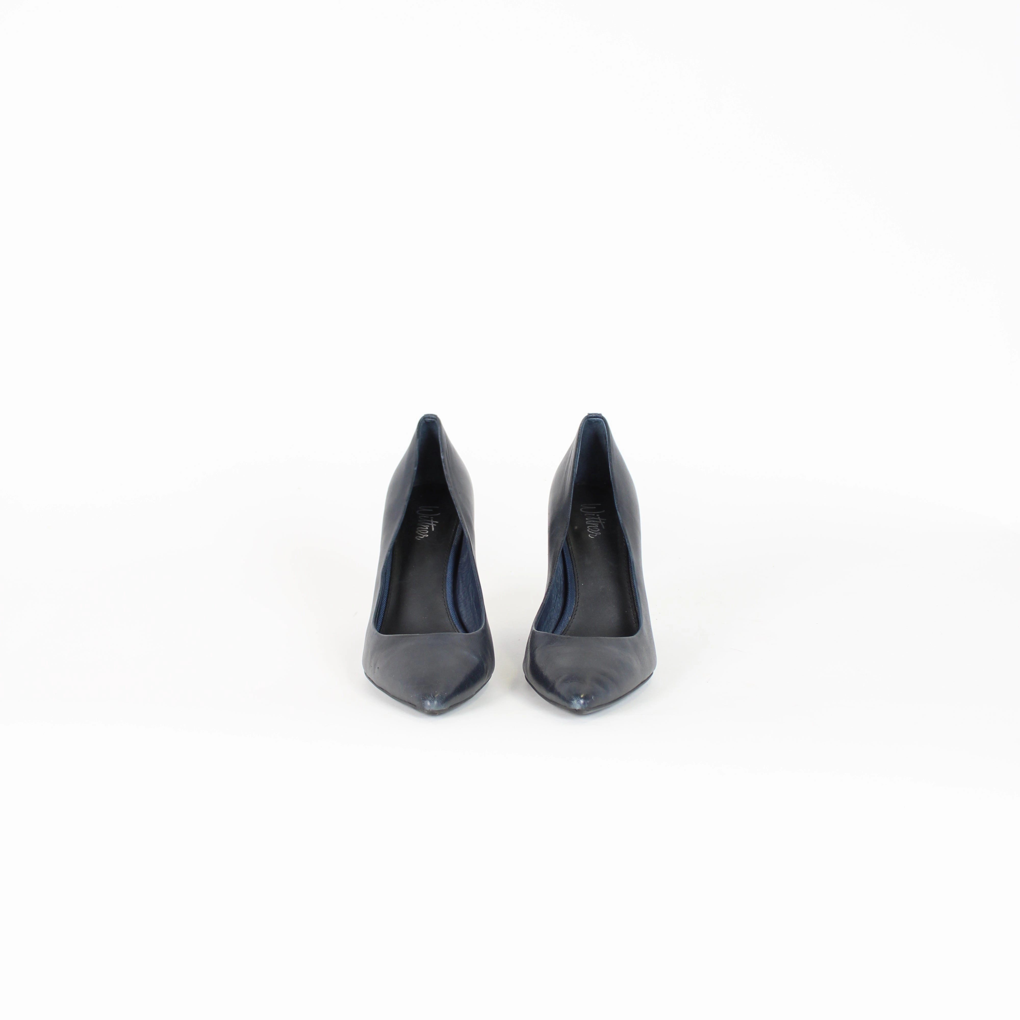 Wittner Navy Block Heels Biggest High Heel Shoes