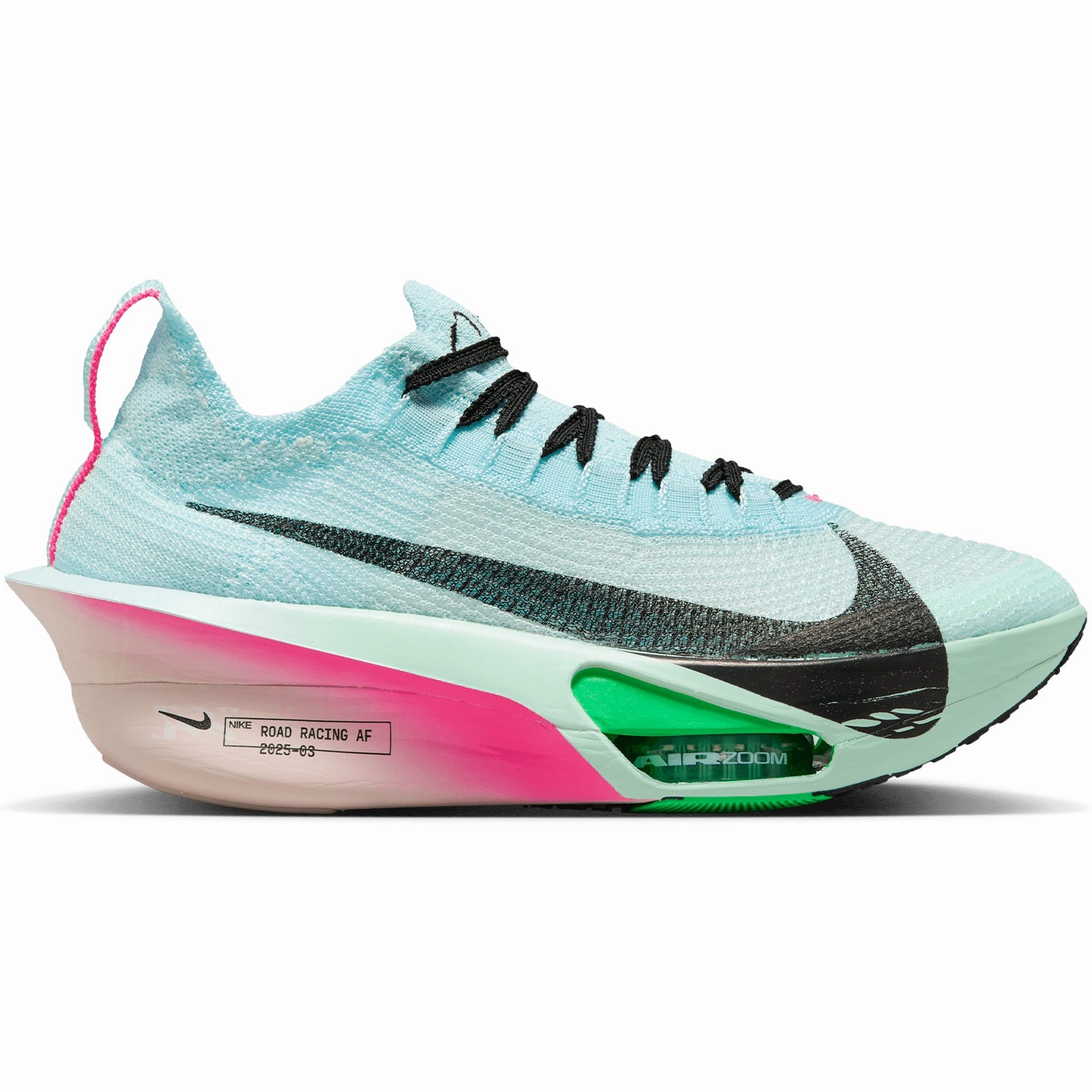 Women's Alphafly 3 Running Shoes Glacier Blue / Mint Foam / Green Shock / Black Paris Saint Germain Nike Shoes