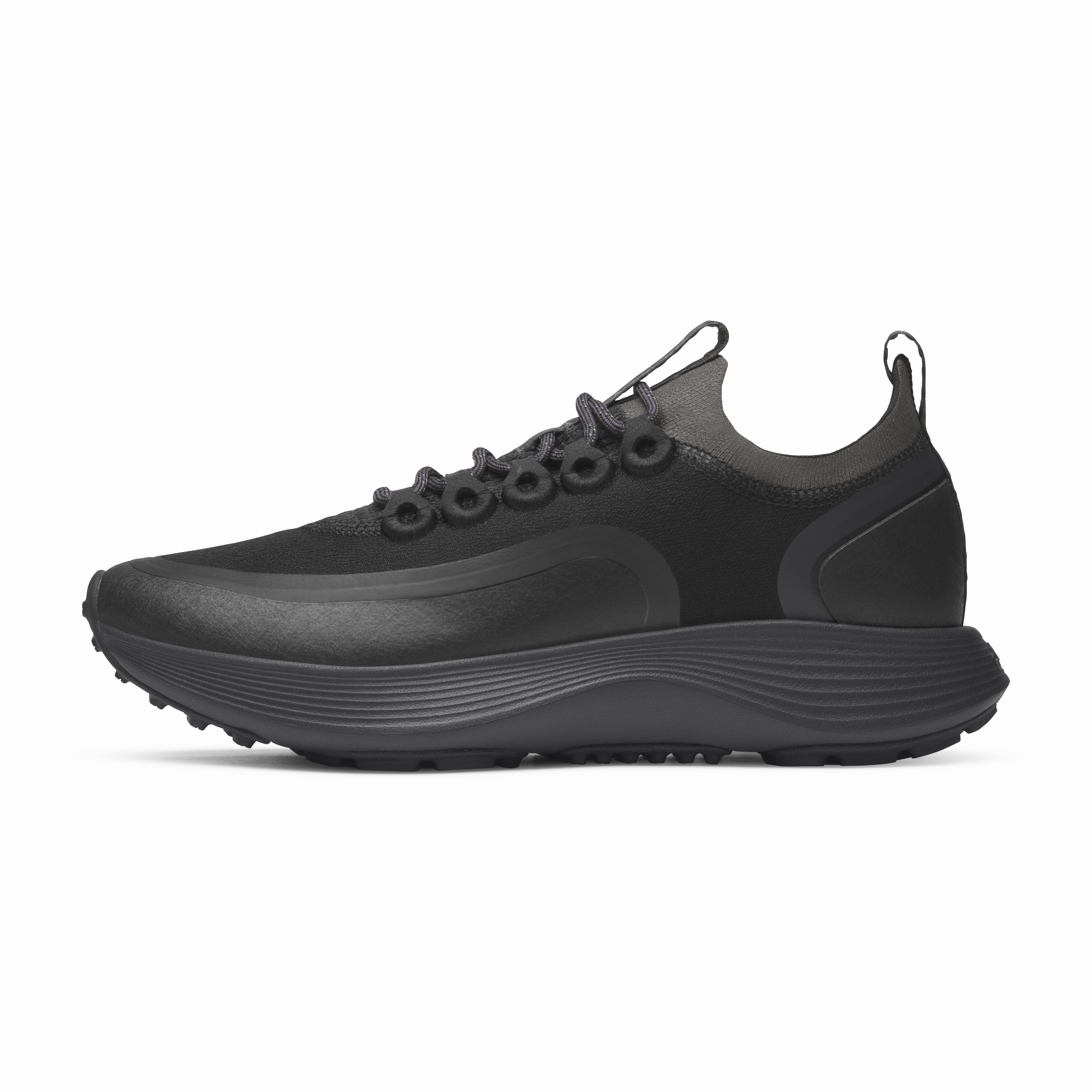Women's Strider Explore - Natural Black (Dark Grey Sole) Trail Vs Running Shoes