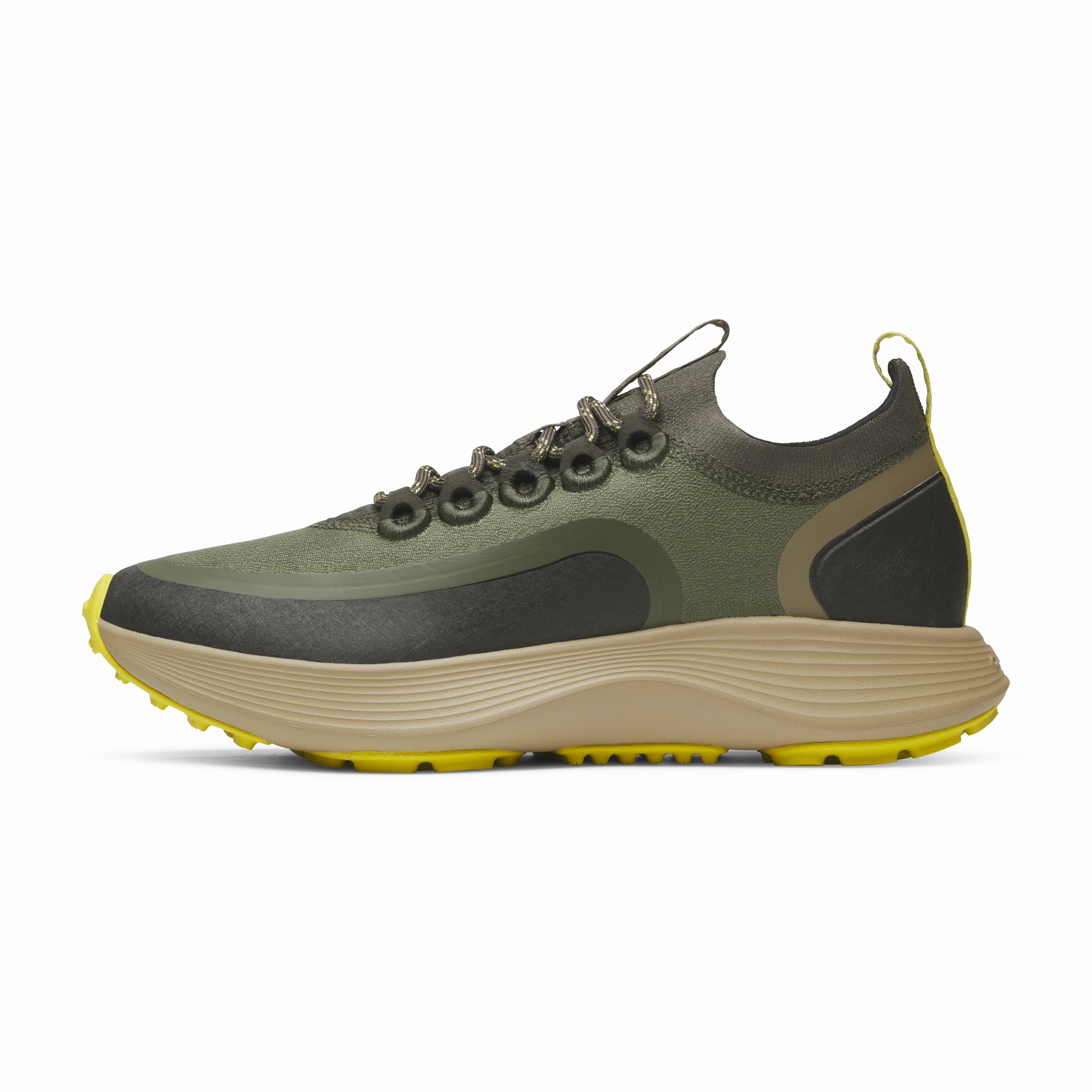 Women's Strider Explore - Rustic Green (Hazy Beige Sole) Trail Rated Shoes