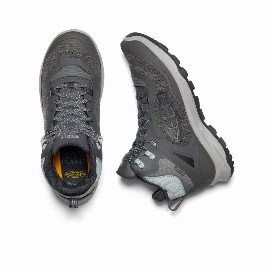 Women's Terradora Flex Waterproof Hiking Boot  |  Magnet/Cloud Blue Motion Control Hiking Boots