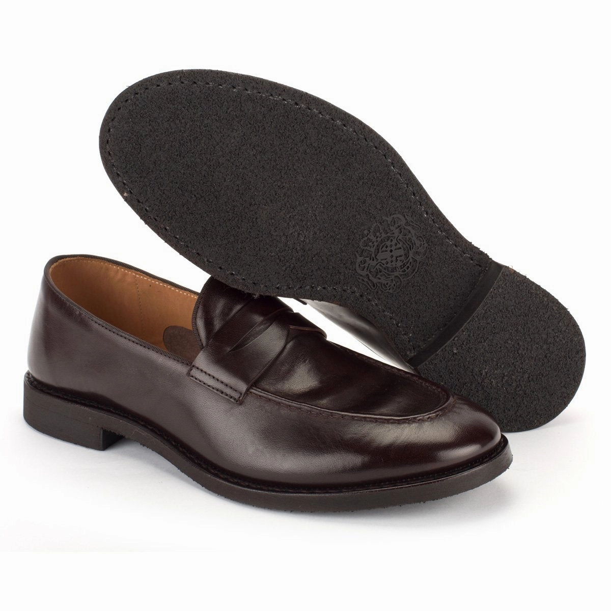 Penney Loafers XAVIER 53022<br> Mahogany loafers