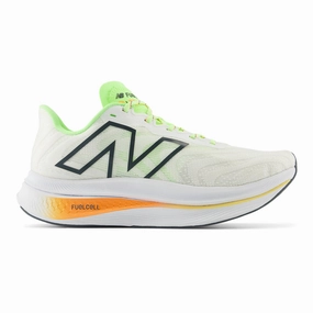 Kohls New Balance Sneakers Men's New Balance FuelCell Supercomp V2, White/Bleached Lime Glo/Hot Mango, 13 D Medium