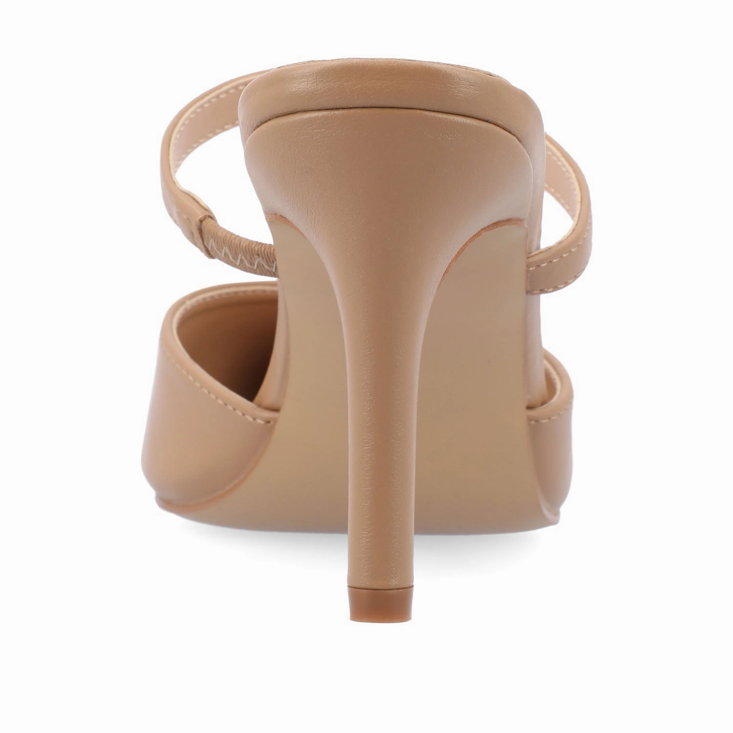 YVON STILETTO PUMP HEELS IN WARM SHADES Navy Peep Toe Heels